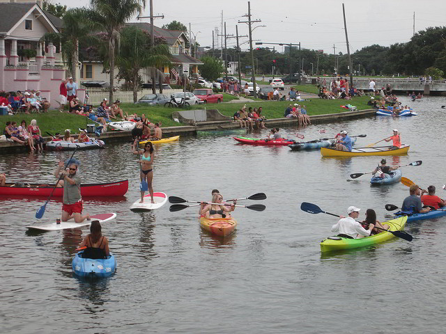Celebrate the 4th of July like New Orleans locals do, on the banks of Bayou St. John. (Photo courtesy Flickr user Infrogmation.)