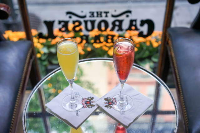 Start your romantic date night in the French Quarterwith cocktails for two at The Carousel Bar.