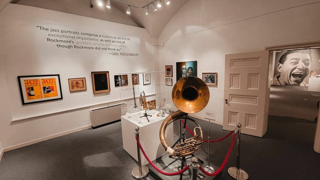 An exhibit at the New Orleans Jazz Museum, where you can learn about jazz and see incredible local musicians perform in the French Quarter