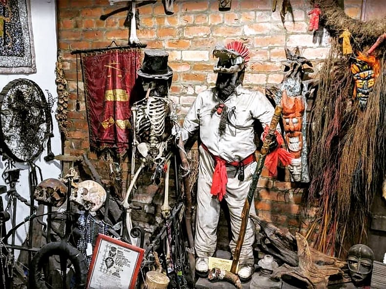 The New Orleans Historic Voodoo Museum, a hidden gem that's worth a visit in the French Quarter.