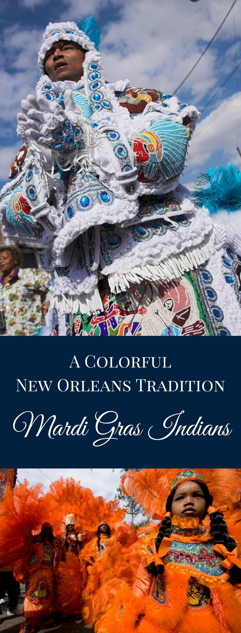 One of the most colorful (and secretive) of Carnival traditions has a second showing. The Mardi Gras Indians will strut their stuff on Super Sunday, traditionally the 3rd Sunday in March. (Photo courtesy Flickr user Derek Bridges)