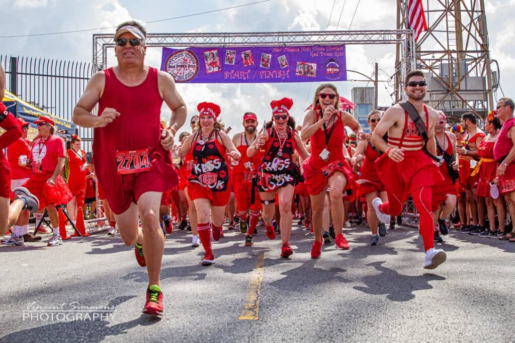 The Red Dress Run is a Fun Charity Event Every August in New Orleans