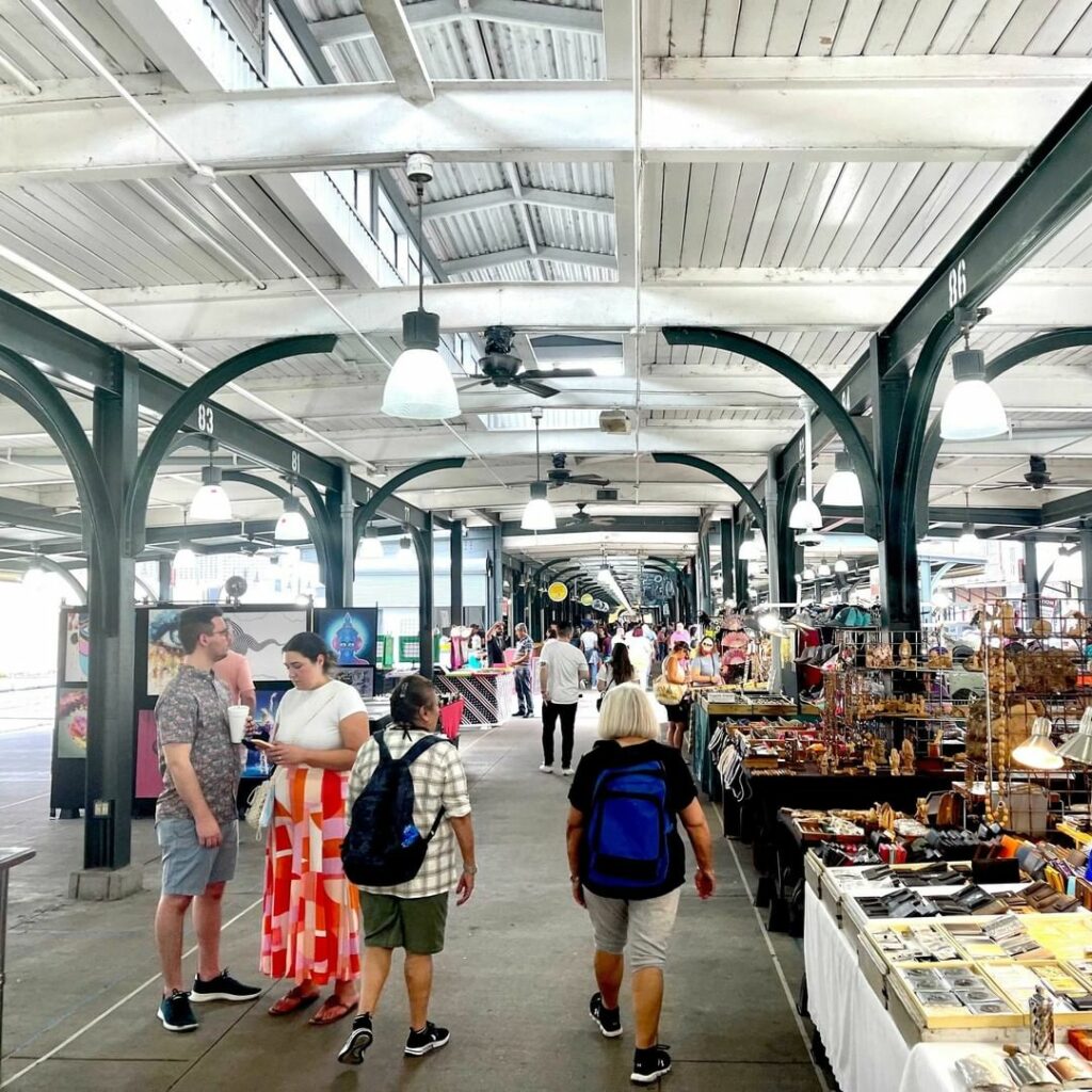 New Orleans' French Market, the open-air market in the French Quarter 