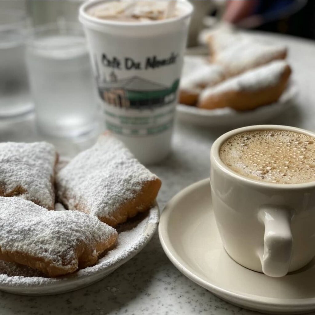 Cafe Du Monde in the French Quarter, a classic NOLA treat.